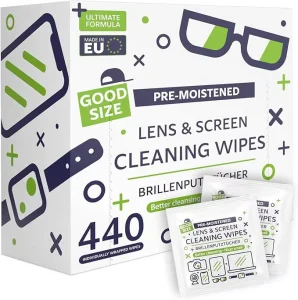 Anti Fog Eyeglasses Sunglasses with Wet Lens Cleaning Wipes Individual Pack Soft Fragrance