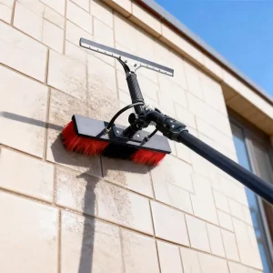 Anti Scratch Solar Panel Cleaning Brush with Telescopic Water Fed Pole