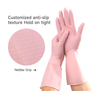 Anti Skidding Soft Nitrile Household and Oil Resistant Multi Purpose Comfort Waterproof Nitrile Gloves