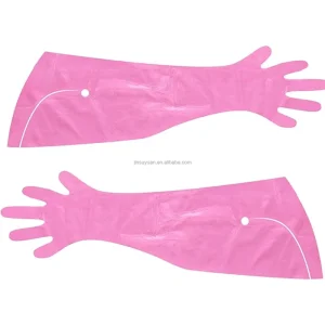 Arm Sleeve Gloves Disposable Long Sleeve Plastic Mittens High Toughness Household Cleaning Gloves for Kitchen Farm