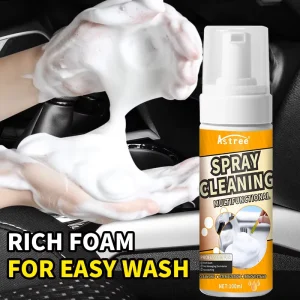 Astree 100ML Multi Purpose Foam Cleaner for Car Interior Home Use Long Lasting Ready to Use