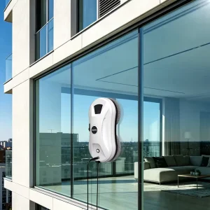 Automatic Electric Glass Cleaner Robot Multi Angle Rotating Roller Wiper Secure Anti Drop Safeguard Household