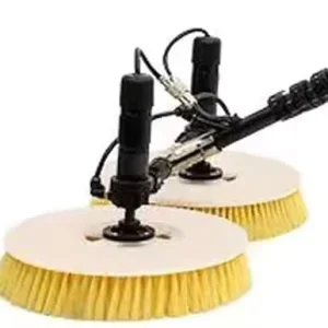 Automatic Handle 7.5M Telescopic Disc Solar Panels Cleaning Brush and Pole Kit Double Head Rotating Brush