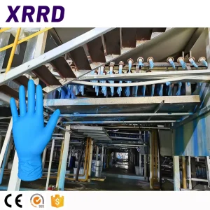 Automatic Nitrile Latex Glove Production Line 250 kW Industrial Disposable Glove Making Machine Custom Logo