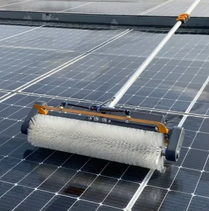 Automatic Telescopic Solar Panel Cleaning Machine Power Roller Brush Cleaner Tool for Photovoltaic Stations
