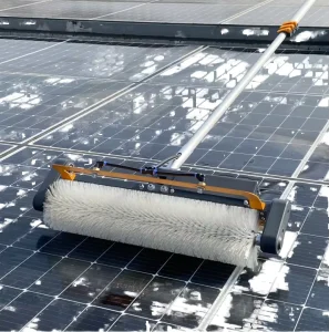 Automatic Telescopic Solar Panel Cleaning Machine Power Roller Brush Tool for Photovoltaic Stations Telescopic Cleaning Pole