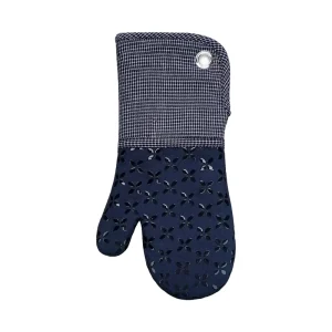BBQ Grill Printed Silicone Oven Gloves Baking Heat Resistant Non Slip Waterproof Reusable Dishwasher Safe Eco-Friendly Chef
