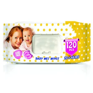 Baby Fresh Wipe Vitamins Eco Friendly Lemon Scented 80pcs Non Woven Soft Material Wet Wipes