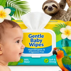Baby Wet Wipes Sensitive Disposable Eco Friendly Antibacterial Extra Soft Care Factory Directly Sale