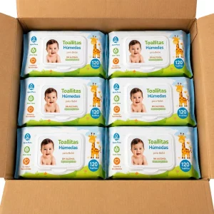 Baby Wipes Toallitas Para Bebe Natural Organic Eco Friendly Hypoallergenic Ultra Soft Gentle Cleaning OEM Supply