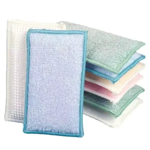 Bamboo Fiber Kitchen Household Scouring Pad Oil Absorbent Washing Sponge Mat