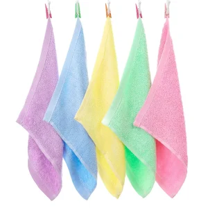Bamboo Microfiber Quick Dry Solid Color Cleaning Kitchen Window Glass Car Towel Baby Washcloths Super Absorbent