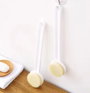 Bath Scrubber Massage Brush Body Exfoliator Dry Brushing Back Scrub Soft Bristle Shower Brush