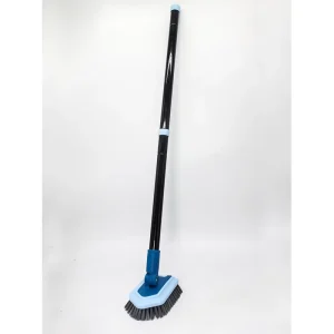 Bathroom Bathtub Brush Floor Gap Cleaning Brush Steel Wire Long Handle Stiff Bristles for Walls and Toilets Glass