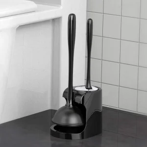 Bathroom Cleaner Cleaning Brush Toilet Plunger Silicone Toilet Plunger and Toilet Bowl Brush Set