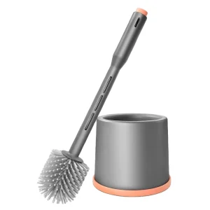 Bathroom Toilet Brush and Holder Set TPR Toilet Brush With Soap Dispenser