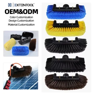 Best selling New Product Five sided Water Passage Brush Head with Multi color Bristles and Durable Plastic Base for Cleaning