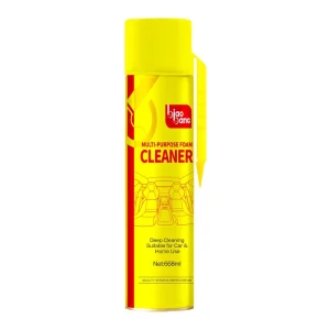 Biaobang 668ml Multi purpose Lemon Yellow Foam Spray Cleaner Car Wash & Detailing for Vehicles Metal