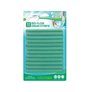 Bio-Flow Drain Cleaning Strips Sink Drain Deodorizer Cleaner Stick for Kitchen Bathroom Tub Pipe