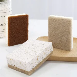 Biodegradable High Absorbent Dishwash Sponge Eco Friendly Sponge Scourer Dish Washing Sponge