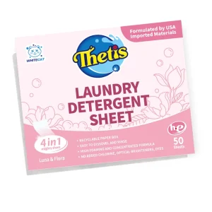 Biodegradable Laundry Detergent Sheets With Enzymes Formula Waterless Detergent Sheets