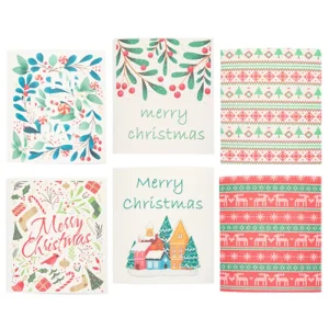 Biodegradable Natural Wood Pulp Cotton Multipurpose Reusable Dishcloth Swedish Kitchen Cleaning Cloths Christmas Styled