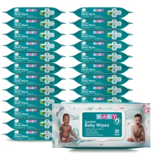 Biodegradable Organic Non-Woven Pure Water Baby Wipes High Quality Soft Sensitive Newborn Baby Wet Wipes