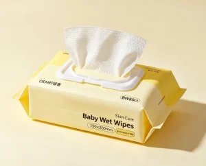 Biodegradable Wet Wipes for Baby Organic Water Cleansing Wet Wipe 80ct Thickened Hand Mouth Baby Wipe
