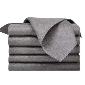 Black Magic Microfiber Antimicrobial Quick Dry Square Glass Car Cleaning Cloth Easy Water Mark Removal Wipes