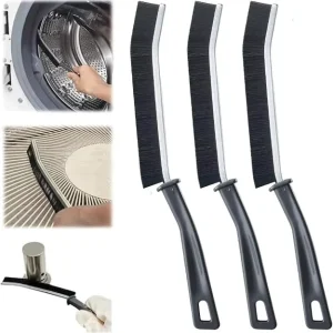 Black PP Plastic Hard Bristle Scrubbing Brushes Small Durable Kitchen Toilet Tile Joints Dead Angle Cleaning Tools
