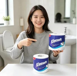 Bleached White Custom Size Small Roll Sanitary Tissue Paper With Certification for Global Market Supply