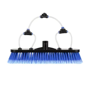 Blue 14inch Telescopic Water Fed Brush Head Window & Solar Panel Cleaning Brush