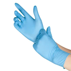 Blue Disposable Eco Friendly Comfortable Nitrile Gloves Powder Free for Food Handling and Household Cleaning