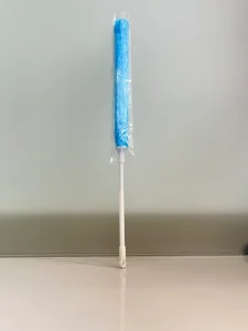 Blue Microfiber Cleaning Brush for Home Effective Dust Absorption for Furniture and Electronics Simple Plastic Design