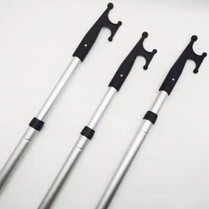 Boat Rope Retriever Telescopic Pole Aluminum Tube Ship Cargo Rod Stronger Pull Extending Tool