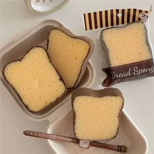 Bread Shaped Sandwich Eco Friendly Kitchen Cleaning Sponge Dish Washing Sponges for Dishes Cleaning