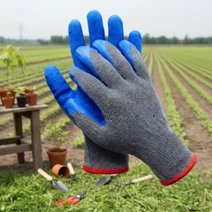 Breathable High Grip 13G Polyester for Landscaping Backyard Farming Gardening Protective Safety Latex Coated Work Gloves