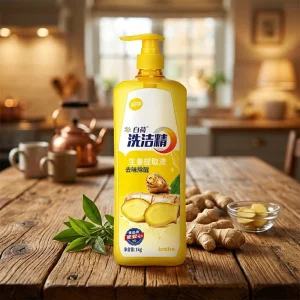 Bulk Eco Friendly Ginger Dish Soap for Commercial Kitchen Removes Overnight Grease & Washes Fruits Vegetables