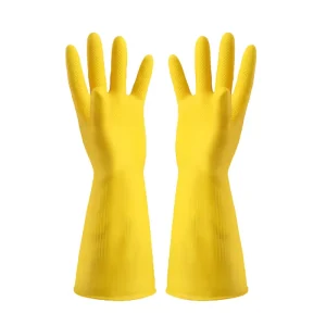 CF-21 70-80g 30-32cm SML Size Household Waterproof Anti-cut Kitchen Dishwashing Gloves Reinforced Wristlet
