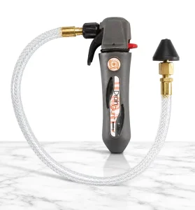 CO2 Gas Cartridge Drain Line Gun Threaded Cleaner with Flexible Hose Pipe Blaster Opener Kit for AC Condensate Lines