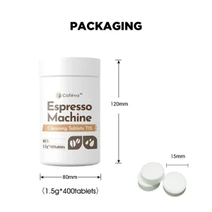 Cafeva T15 1.5g * 400 Tablets Bulk Pack Coffee Machine Cleaning Tablets Ideal for Cafes Offices and Hotels