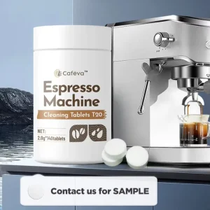 Cafeva T20 2.0g * 140 Fast Dissolving Tablets for Quick and Thorough Espresso Machine Group Head Cleaning
