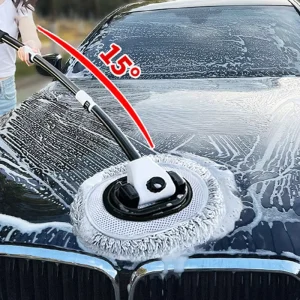 Car Cleaning Brush Mop Kit Chenille Microfiber Car Wash Brush Telescopic Long Handle Cleaning Mop