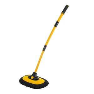 Car Detailing Brush Telescopic Handle Soft Chenille for Wheel Rim Seat Crevice Multifunctional Cleaning Tool