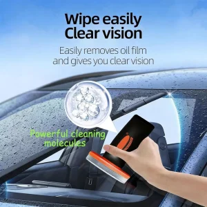 Car Glass Oil Film Remover Front Windshield Powerful Rearview Mirror Side Window Cleaner Stain Removal Maintenance