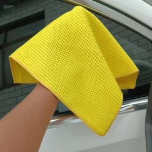 Car Microfiber Towel Cleaning Cloth Honeycomb Pineapple Grid Towels Multifunctional Household Scouring Pad Waffle Car Wash Towel