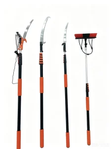 Carbon Fiber Telescopic Pole Tree Trimmer Saw&Coconut Picker 12ft-65ft Multi use for Tree Pruning Fruit Picking&House Cleaning