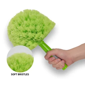 Ceiling Fan Cleaning Round Brushes Corner Brush Head Duster for Hot Tub Spa Bathroom Kitchen Floor Wall Cleaning