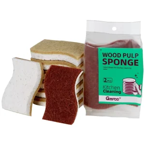 Cellulose Sponges Scouring Pad Dish Cleaning Double Sided S Shape Biodegradable Natural Kitchen Cleaning Sisal Scrubber