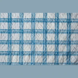 Checkered Reusable Kitchen Cloth Absorbent Non woven Dish Washing Wipes
